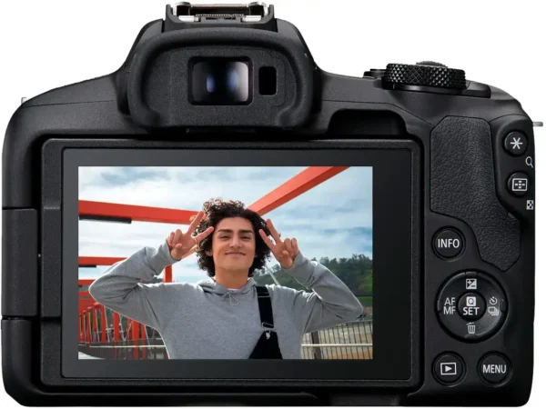 Canon - EOS R50 4K Video Mirrorless Camera with RF-S18-45mm f/4.5-6.3 IS STM Lens - Black - Image 2
