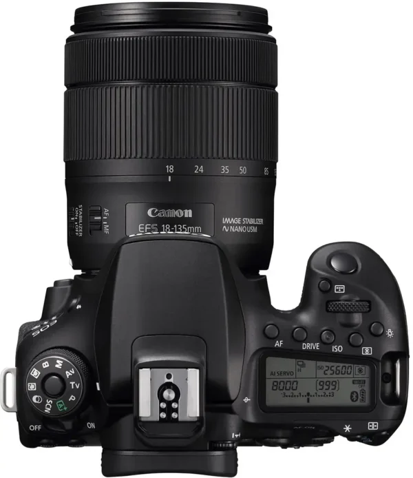 Canon - EOS 90D DSLR Camera with EF-S 18-135mm Lens - Black - Image 2