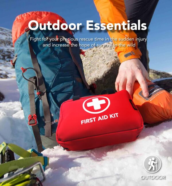 330 Piece First Aid Kit, Premium Waterproof Compact Trauma Medical Kits for Any Emergencies - Image 2