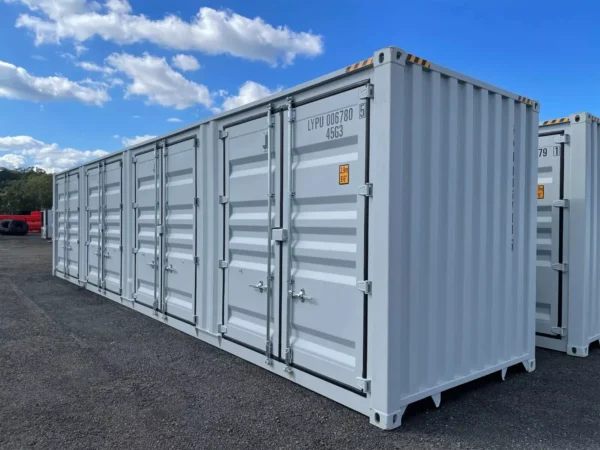 40ft High Cube Side Open Storage Shipping Container w/4 Side Doors - Image 2