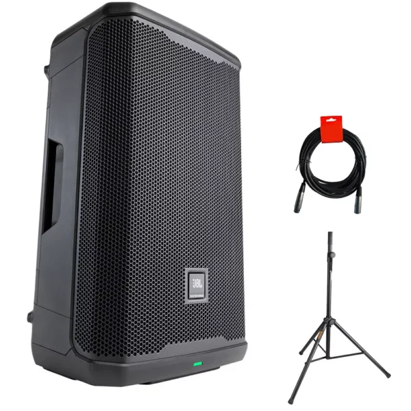 JBL PRX912 Two-Way 12-Inch 2000W PA System w/ Speaker Stand & Cable