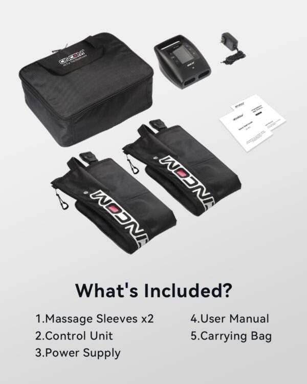 CINCOM Cordless Leg Recovery System with Dynamic Compression Massage Technology - Image 4