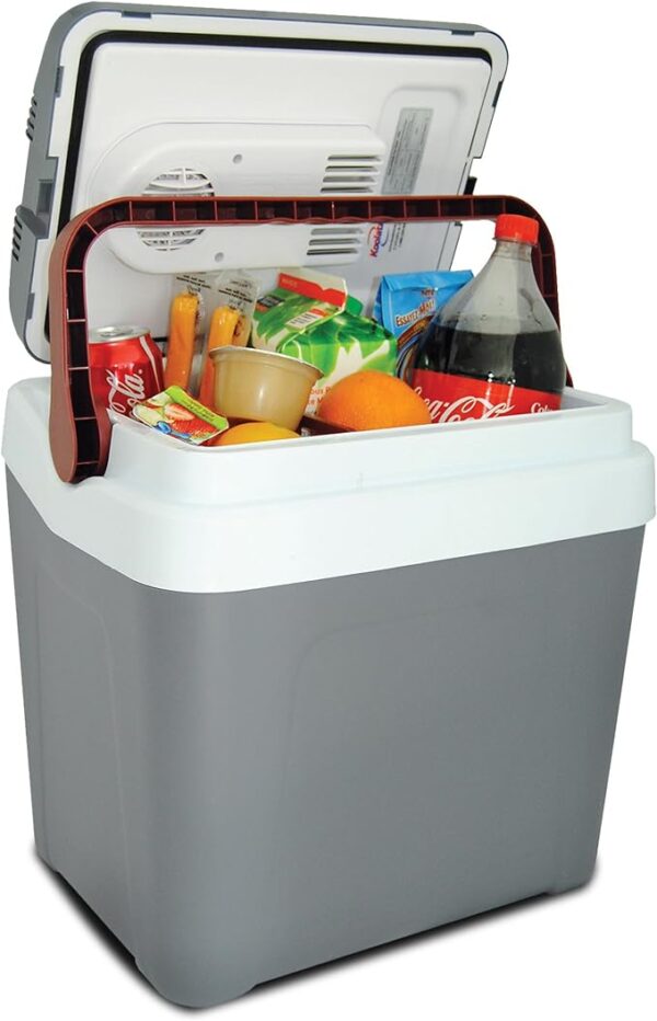 Koolatron Electric Cool Box 24L Thermoelectric Camping Cooler with Carry Handle 12V In-Car Socket - Image 2