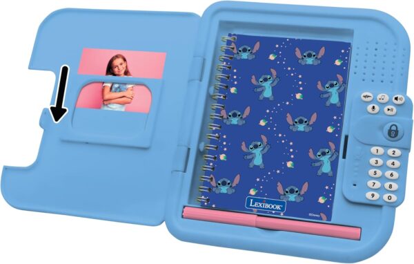 Lexibook, Disney Stitch: Electronic diary with pen and notebook included - Image 2