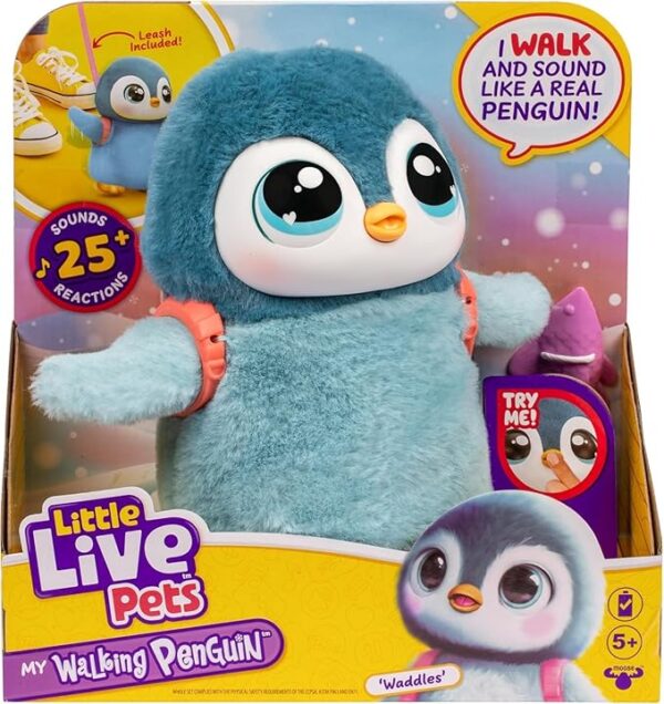 Little Live Pets My Walking Penguin - Waddles Soft and Cuddly Interactive Toy Penguin - Image 3