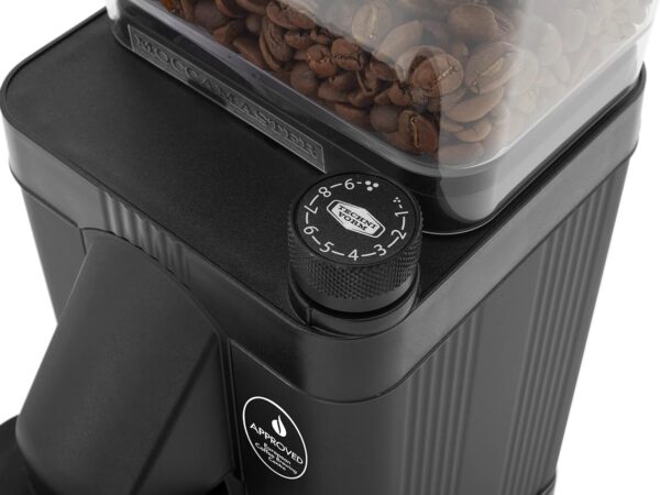 Moccamaster 49541 KM5 Burr Coffee Grinder, Steel, Matt Black - Image 7