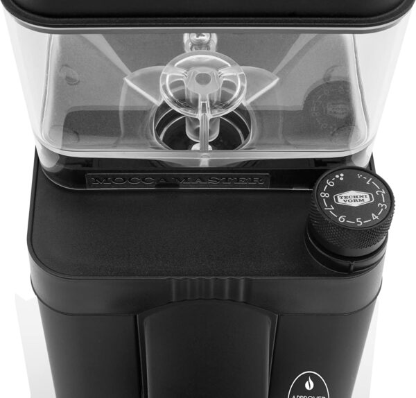 Moccamaster 49541 KM5 Burr Coffee Grinder, Steel, Matt Black - Image 6