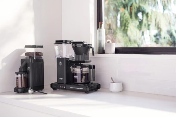 Moccamaster 49541 KM5 Burr Coffee Grinder, Steel, Matt Black - Image 5