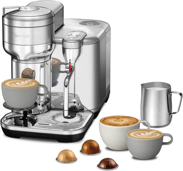 Nespresso Vertuo Creatista Automatic Pod Coffee Machine with Milk Frother Wand for Cappuccino - Image 6