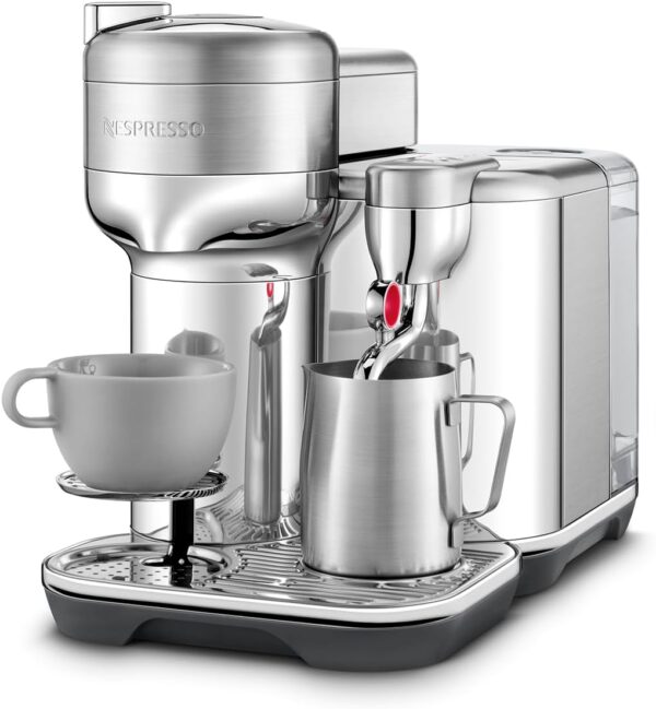 Nespresso Vertuo Creatista Automatic Pod Coffee Machine with Milk Frother Wand for Cappuccino