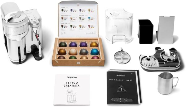Nespresso Vertuo Creatista Automatic Pod Coffee Machine with Milk Frother Wand for Cappuccino - Image 7