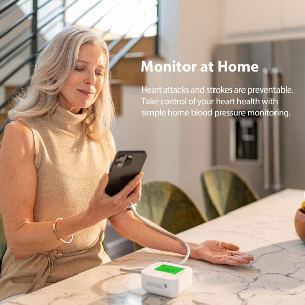 iHealth Track Smart Upper Arm Blood Pressure Monitor with Wide Range Cuff That fits Standard - Image 5