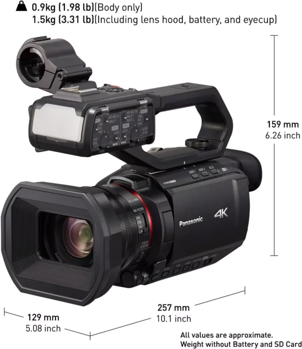 Panasonic HC X2000 4K Professional Camcorder with 24x Wifi HD Live Streaming Cam - Image 7