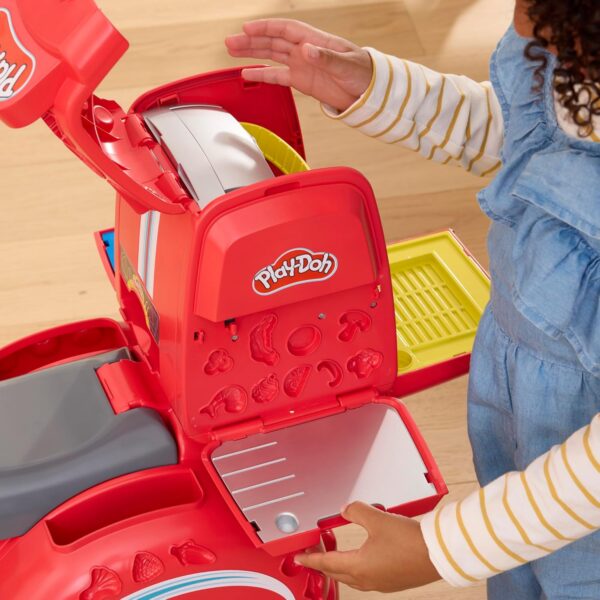 Play-Doh Pizza Delivery Scooter Playset, Non-Toxic Modelling Compound Set - Image 4