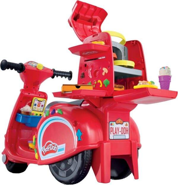 Play-Doh Pizza Delivery Scooter Playset, Non-Toxic Modelling Compound Set - Image 2