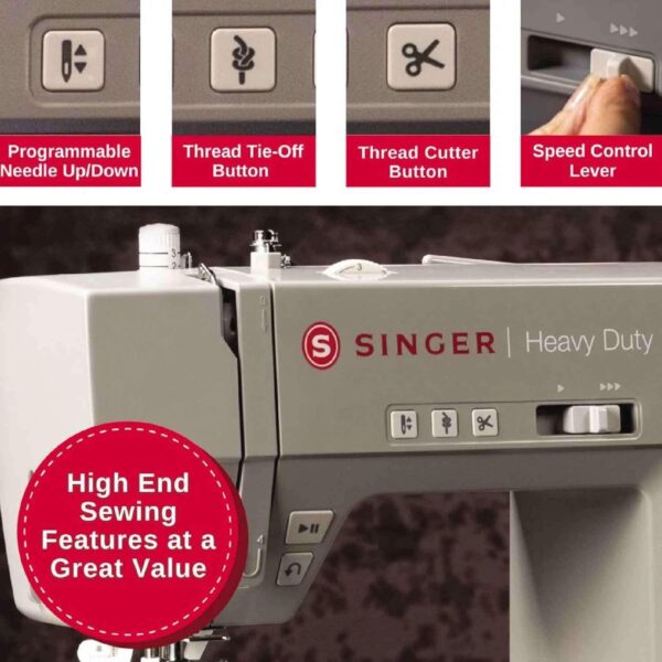 SINGER Heavy Duty 6800C Computerized Sewing Machine with Accessory Kit - Image 3
