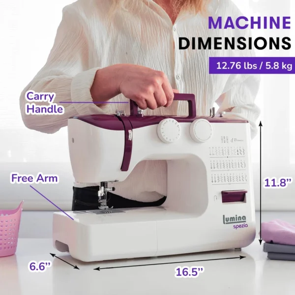 Spezia High Speed Sewing Machine with Accessory Kit | Strong Motor, Automatic.. - Image 3