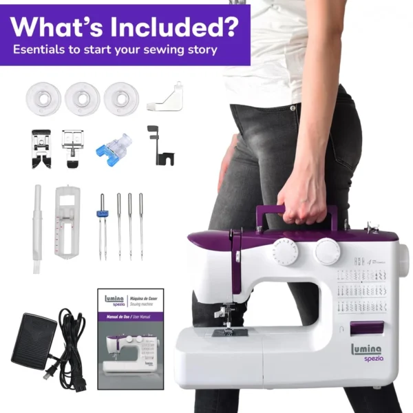 Spezia High Speed Sewing Machine with Accessory Kit | Strong Motor, Automatic.. - Image 5