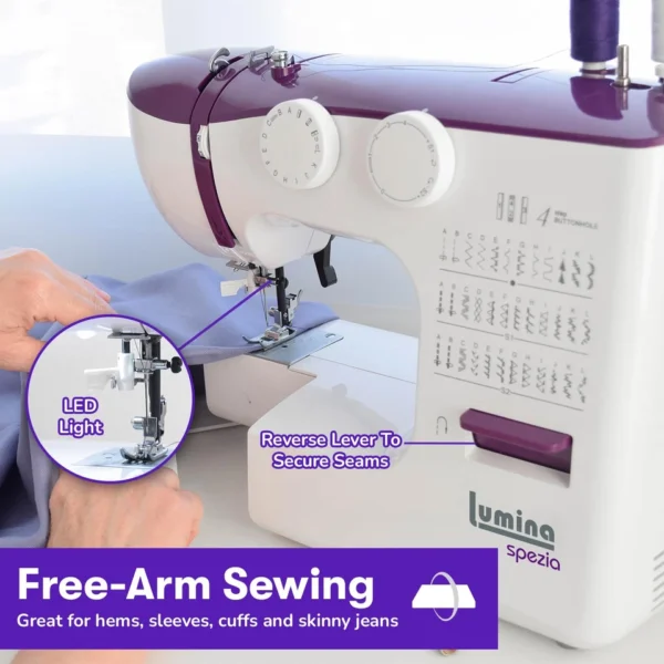 Spezia High Speed Sewing Machine with Accessory Kit | Strong Motor, Automatic.. - Image 6