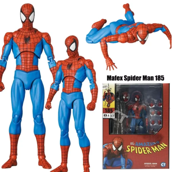 CT Toys The Amazing Spider-Man Mafex No.185 Classic Costume Ver. Action Figure - Image 4