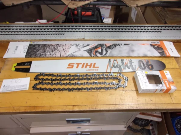 Stihl OEM 25" Guide Bar 3/8" .050" 84DL 3003-000-7831 Chain 33RS GL-SN2A