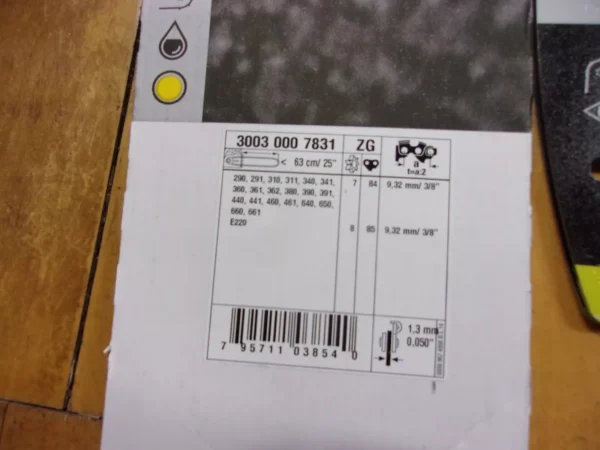 Stihl OEM 25" Guide Bar 3/8" .050" 84DL 3003-000-7831 Chain 33RS GL-SN2A - Image 2