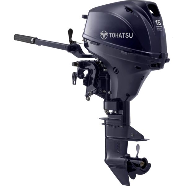 Tohatsu 15 HP Tiller Outboard Motor