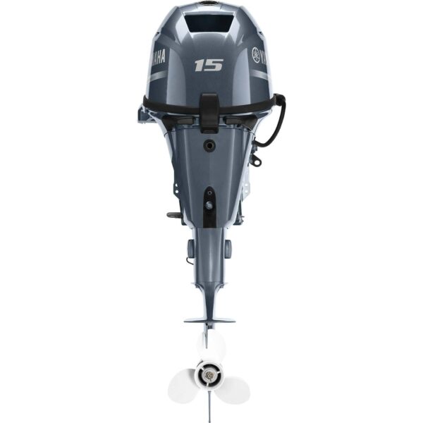 Yamaha 15 HP Tiller Outboard Motor - Image 5