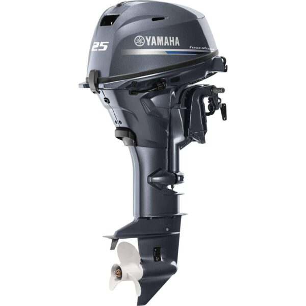 Yamaha 25 HP Tiller Outboard Motor - Image 4