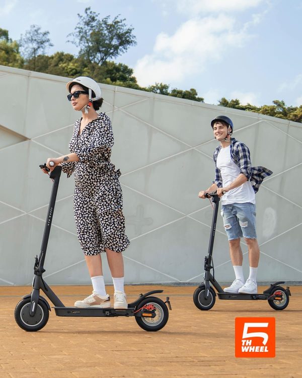 5TH WHEEL V30PRO Electric Scooter, 10" Solid Tires, 350W Motor & 18 MPH, 19.9 Miles Range E-Scooter with E-Lock - Image 9