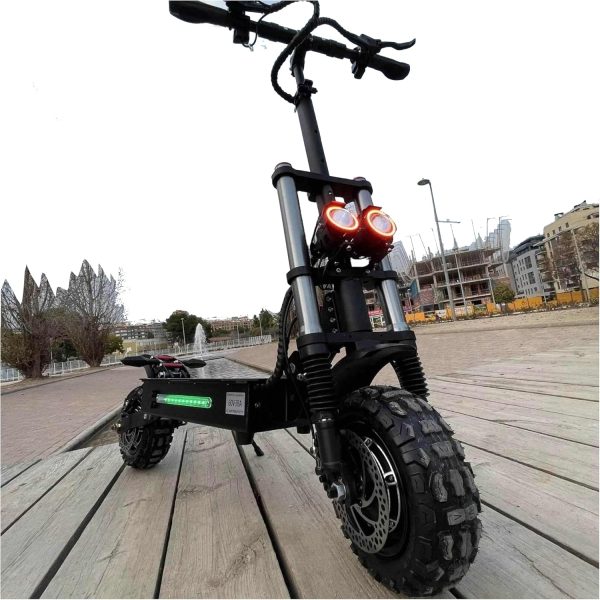 Adult Electric Scooter, 55mph, 6000W Dual Motors, Range Up to 75 Miles, with Dual Hydraulic Brakes