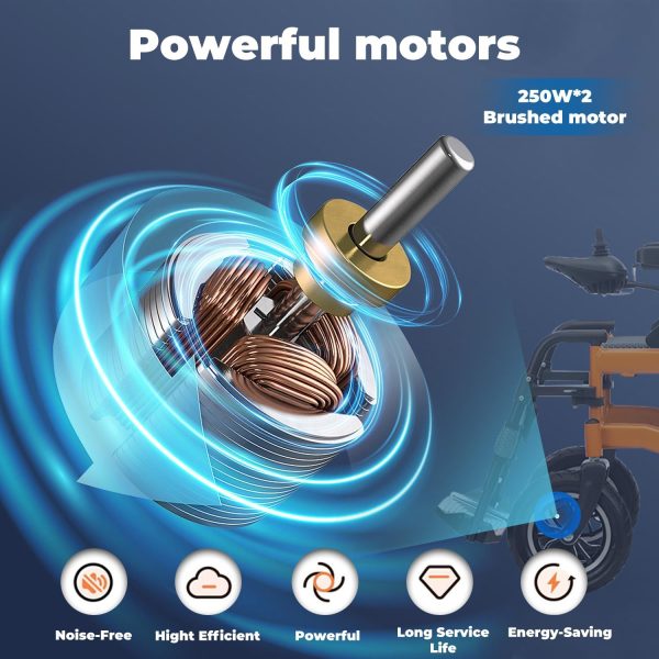 Electric Wheelchair for Adults,ightweight Foldable Power Wheelchair,500W Dual Motors - Image 6