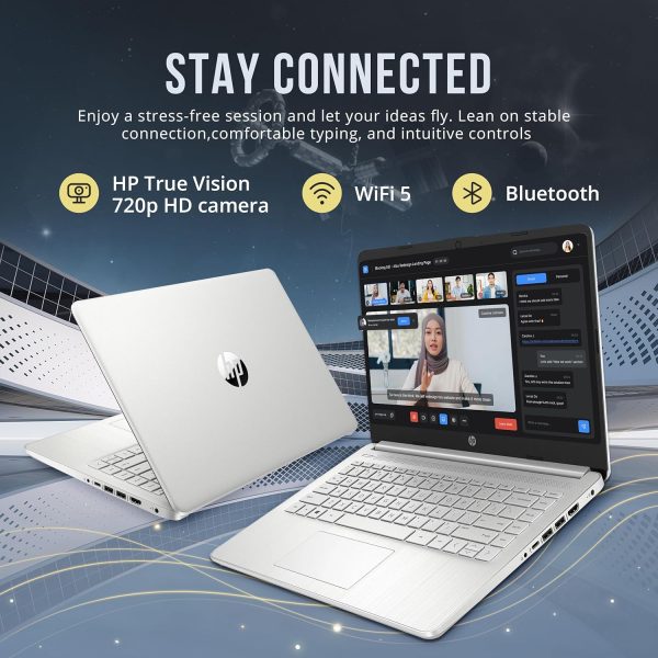 HP Stream 14" HD BrightView Laptop, Intel Celeron N4120, 16GB RAM, 288GB Storage (128GB eMMC + 160GB Docking Station Set) - Image 7