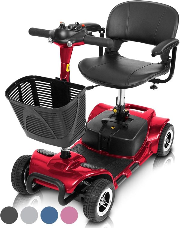 Vive 4 Wheel Mobility Scooter - Electric Powered Wheelchair Device - Compact Heavy Duty Mobile for Travel, Adults, Elderly - Image 2