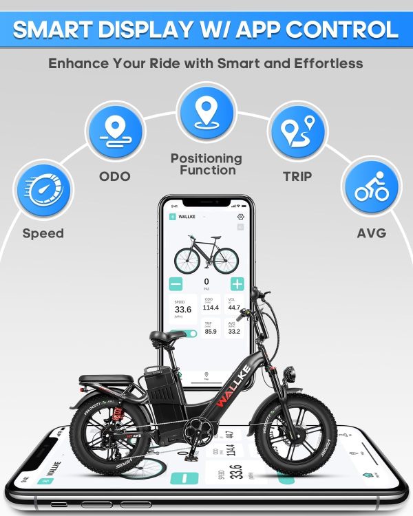 W Wallke AWD Dual Motor Electric Bike for Adults, UL2849 Certified, 48V 60Ah Battery - Image 6