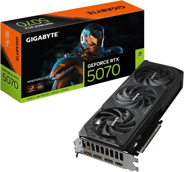 GIGABYTE GeForce RTX 5070 WINDFORCE OC SFF 12G Graphics Card, 12GB 192-bit GDDR7